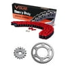 2001-2002 KTM 520 MXC Racing Chain and Sprocket Kit - Heavy Duty - Red