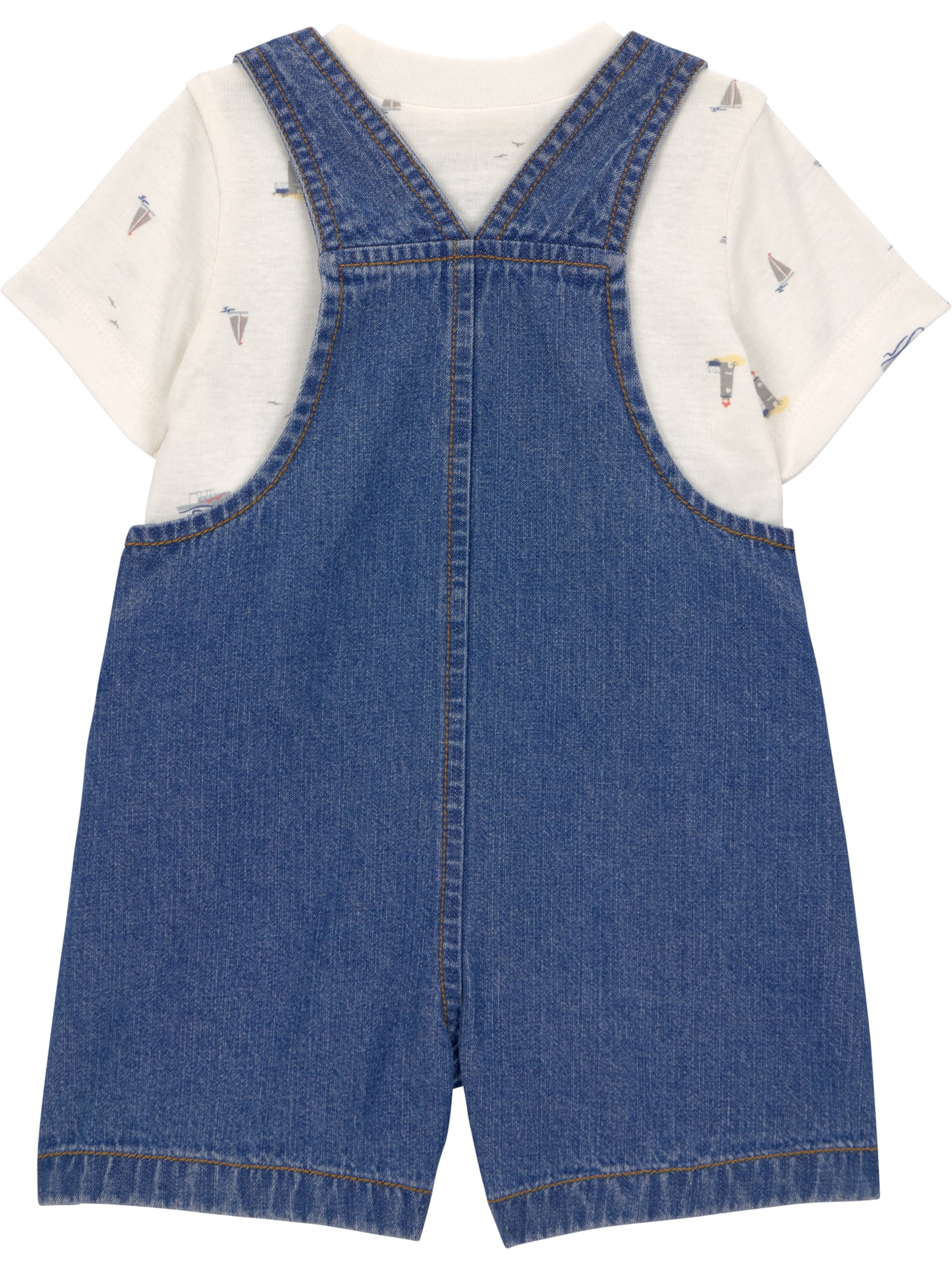 Carter's Child of Mine Baby Boy Overalls Set, 2-Piece, Sizes 0/3-24 Months