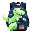 thumbnail image 1 of Kcodviy Children's Bag Kindergarten Preschool Backpack Class Cartoon Dinosaur Backpack Leather Backpack Walk Lost Rope School Beach Backpack Bag, 1 of 8