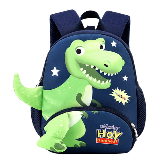 CUZIBR Children'S Bag Dinosaur Backpack Breathable Mesh Padded Straps Multi Pocket Kids Daypack Cute Cartoon Book Bag For Little Boys Outdoor Play Travel Carry Bag