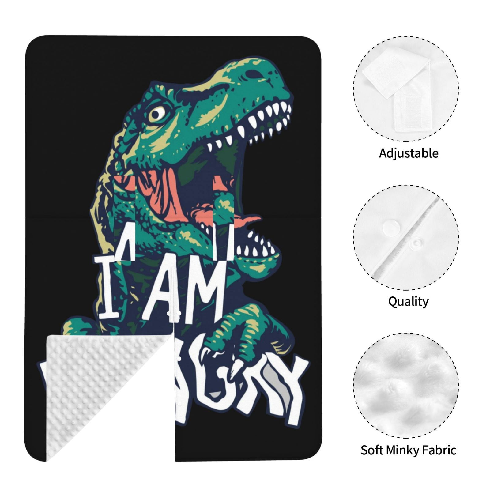 Naloa Hungry Tyrannosaurus Baby Car Seat Cover, Breathable Baby Carrier Cover, Multiuse Baby Carrier Cover & Nursing Breastfeeding Cover