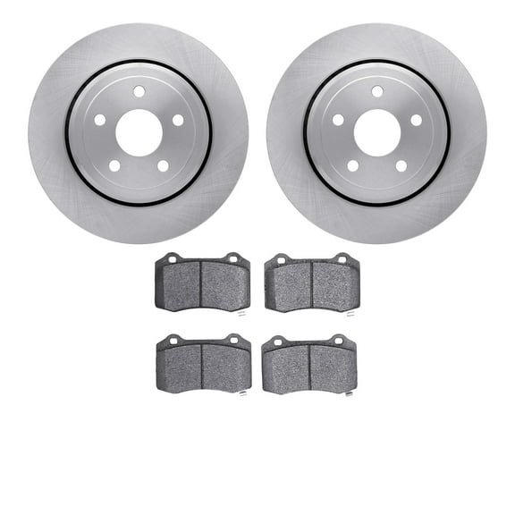 Dynamic Friction Company Rear Brake Rotors with 5000 Advanced Brake Pads 6502-42089