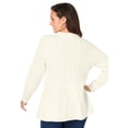 thumbnail image 2 of Jessica London Women's Plus Size Cable Peplum, 2 of 5