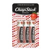 ChapStick Classic Strawberry Lip Balm Tubes - 0.15 Oz (Pack of 3)