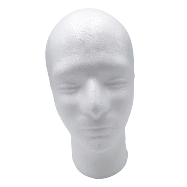 Modelo de maniquí de maniquí independiente para sombrero, casco, auricures, joyería para cabeza 02 Sunnimix Soporte de cabeza de maniquí de espuma