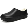 thumbnail image 1 of Waterproof Non-Slip Kitchen Shoes for Men, Warm Wear-Resistant Work Slippers with Thick Bottom & Heel Covering, Unisex Chef Clogs for Indoor Safety, 1 of 7