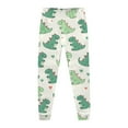 thumbnail image 3 of SGMVNU Two Piece Pajamas Set for Boys Children's Dinosaur Printed Crew Neck Long Sleeve Top Long Pants Pajama Set Home Clothes (2-9 Years) Kid's Cute Print Loungewear Size 8T,Black, 3 of 4