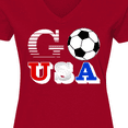 thumbnail image 4 of Inktastic Go, USA- Soccer, Football Women's V-Neck T-Shirt, 4 of 5