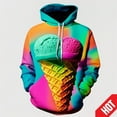 3D Delicious Ice Cream Print Hoodies For Men Women Fashion Streewtear