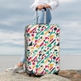 thumbnail image 3 of Lsque Colorful Spots Printed Luggage Cover, Travel Luggage Protector,Scratch and Dirt Resistant, Fits 18-32 Inch Luggage - Large, 3 of 9