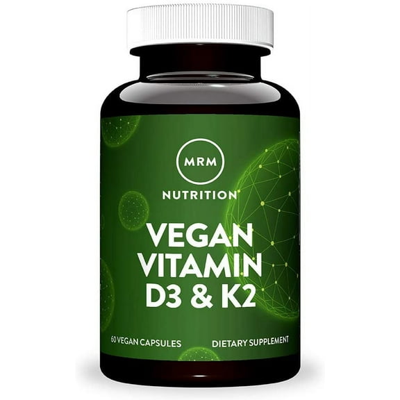 MRM Nutrition Vegan Vitamin D3 & K2, 60 Vegan Capsules