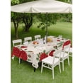thumbnail image 3 of Outdoor Tablecloth with Umbrella Hole and Zipper, Red Roses Valentine's Day Rectangle Table Cloth 52x70 Inch Waterproof Tablecloth, Romantic Spring Floral Rustic Picnic Table Cover for Patio Camping, 3 of 7