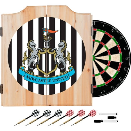 Premier League Newcastle United Dart Cabinet includes Darts and