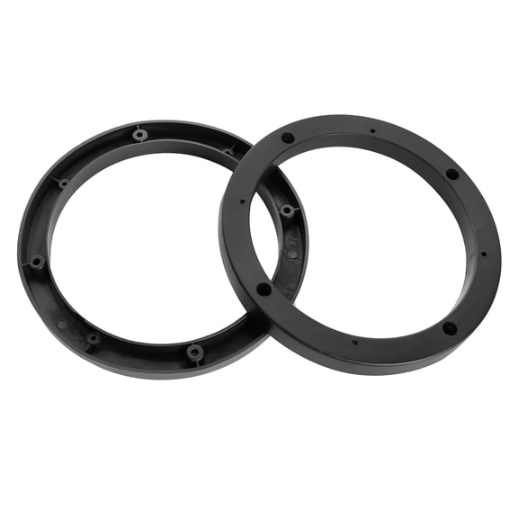 Unique Bargains Auto Car Truck Black 6.5" Plastic Speaker Spacers 14mm Depth 2 Pcs