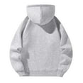 thumbnail image 5 of Mercatoo Teen Girls Cropped Zipper Ho𝐨die Plain Fall Casual Oversized Hooded Pullover Sweatshirts Long Sleeve Cute Soft Tops, 5 of 9