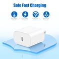 thumbnail image 3 of i Phone 17 16 15 Charger Fast Charging 2 Pack 20W USB C Charger Block Type C Chargers 6FT Cord Wall Phone Chargers Compatible with iPhone 17/16/15 Pro Max/Plus/S25 Case, 3 of 4