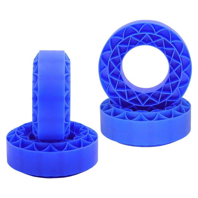 ziyahi 4 Pcs Inserts de Pneu en Silicone Modèle de Voiture à Échelle Améliorée Bleu pour Voiture de Loisirs RC 1/10 Bleu 106x42mm