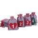 thumbnail image 4 of Bolsas de calendario de adviento de Navidad, 24 piezas, con Clips de cuerda, pegatinas, exquisita bolsa de regalo con cordón de fieltro/Lino, bolsa de almacenamiento de dulces, 4 of 4