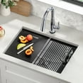 thumbnail image 3 of DELTA Rivet 27 Workstation Kitchen Sink Undermount16 GaugeStainless Steel Single Bowl withWorkFlow Ledge and Accessories, 3 of 17