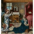thumbnail image 3 of Joos Van Cleve 20x21 Black Modern Framed Museum Art Print Titled - The Annunciation (ca. 1525), 3 of 5