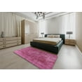 thumbnail image 4 of Ahgly Company Indoor Square Mid-Century Modern Dark Hot Pink Oriental Area Rugs, 4' Square, 4 of 6