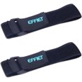 thumbnail image 1 of SHIQI-Elastic Hook and Loop Cable Tie Fastening Cable Strap Adjustable Magic Securing Cord Organizer (Black, 20 In, 2 Pcs), 1 of 4