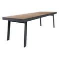 thumbnail image 3 of Armen Living Nofi Outdoor Patio Dining Set in Charcoal Finish with Taupe Cushions (Table with 8 chairs), 3 of 6