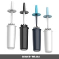 thumbnail image 2 of MR. SIGA Toilet Bowl Brush and Holder for Bathroom, White, 2 Pack, 2 of 7