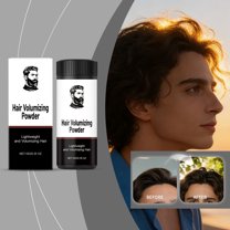 Hair Styling Powder for Men, Hair Volumizer & Texture Powder with Matte Finish, Men's Styling Hair Powder, 24H Invisible Hold, Adds Volume & Texture, Styling Powder for Dry Hair Looks, 0.35 Oz