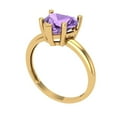 thumbnail image 2 of Clara Pucci 14K Yellow Gold 2ct Alexandrite Solitaire Ring for Women, 2 of 8