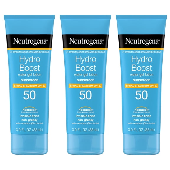 Loción Protector Solar Neutrogena Hydro Boost SPF 50 90 mL (Paquete de 3)
