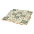 thumbnail image 1 of Patchwork Chair Pad with Ties No Slip Lace Trim Chair Cushion Kitchen Dining Seat Cushion, 1 of 5