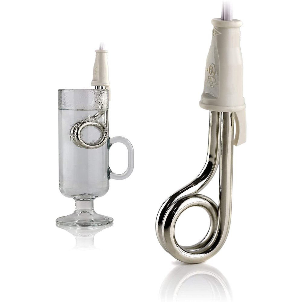 Ovente Electric Stainless Steel Immersion Heater for Tea Coffee