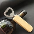 thumbnail image 5 of Wovilon Multifunctional Wine Bottle Opener Beer Bottle Opener Solid Wood Handle 420 Stainless Steel Durable Bottle Opener Kitchen Gadgets, 5 of 9