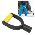 thumbnail image 5 of Shovel D Grip Handle 32mm Inner Diameter Silicone Grip Reinforcement Snow Shovel Handle Replacement for Digging Raking Tool Yellow Black, 5 of 5