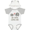 thumbnail image 3 of Inktastic My Papa Loves Me Grandchild Boys or Girls Baby Bodysuit, 3 of 5