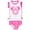Minnie Hot Pink White, variant on Minnie Mouse Big Girls' 2-Piece Swimwear Bathing Suit Set Minnie Sky Blue