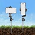 thumbnail image 2 of T-HOTLYST Multifunctional Outdoor Ground Spikes Phone Holder Ground Spikes Phone Holder Upgrades for Golf Swaying Recording & Camping, 2 of 9