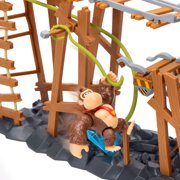 Nintendo 2.5 inch Donkey Kong Action Fgure Deluxe Mine Cart Feature Playset