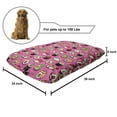 thumbnail image 2 of Wasabi Pet Bed, Continuous Happy Kawaii Style of Japanese Sushi with Smiling Faces, Chew Resistant Pad for Dogs and Cats Cushion with Removable Cover, 24" x 39", Pink and Multicolor, by Ambesonne, 2 of 4