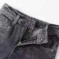 thumbnail image 6 of Qunyiney with Pockets Boys' Jeans Gray Stretch Denim Pants Straight Leg Relaxed Fit Jeans Size 2, 6 of 8