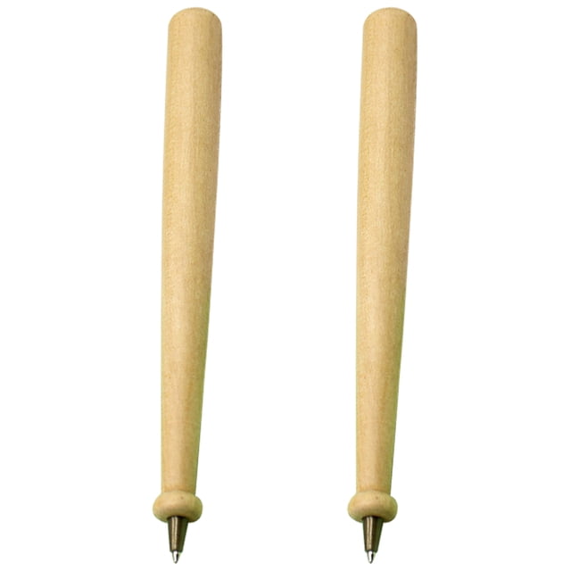 2Pcs Wood Ballpoint Pens Portable Writing Pens Unique Ballpoint Pens Comfortable Grip Wood Pens