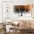 thumbnail image 5 of Elephant Stock Festival Flavour Tree Wall Art - Horizontal Multi Panel Canvas - Living Room Wall Decor - Floral And Botanical Multi Panel - White And Black Decor By Ashvin Harrison - 57" x 36", 5 of 8