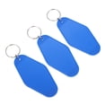 thumbnail image 5 of FRCOLOR Key Ring Labels Blue Plastic Key Tags with Ring for Decoration Use Durable and Lightweight 10Pcs,3.54"X1.77"X0.12", 5 of 5