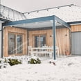 thumbnail image 5 of CJC Clear Tarp with Grommets, 420g/m² Transparent Heavy Duty Waterproof  Tarp Cover with Reinforced Edge and Elastic Rope, MultiPurpose Tarp Sheet Cover for Patio, Porch (6.6' x 9.8'), 5 of 14