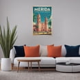 thumbnail image 5 of Vintage Retro Travel Poster Wall Decor Catedral De San Ildefonso Merida Mexico Colonial Cathedral Historic Print Print Poster, 5 of 8