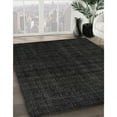 thumbnail image 3 of Ahgly Company Tapis d'Intérieur Lavables en Machine, Ronds Industriels Modernes, Noirs, 4' Ronds, 3 of 7
