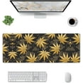 thumbnail image 3 of Marijuana Weed Mouse Pad Extended Large Desk Pad AntiFray Stitched Edges WaterResistant NonSlip Rubber Base Ideal for Office and Home Unique and Functional, 3 of 6
