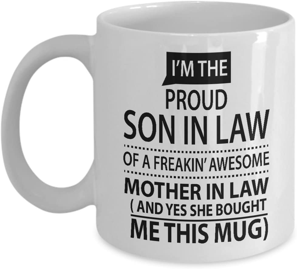 SoninLaw Coffee Mug Proud Son In Law of Freakin Awesome Motherin