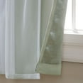thumbnail image 4 of TOWN & COUNTRY LUXE Talia Double Layer Indoor Curtains, Sheer and Room Darkening Blackout, Grommet Top, Energy Efficient, 2-Pack Set, 52"x108", Soft Grey, 4 of 11